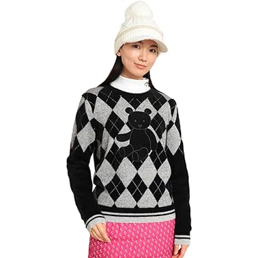 Malbon 襟付きセーター ゴルフ女子必見⛳上品カジュアル 美品✨ Malbonゴルフレディースウェアニットセーター